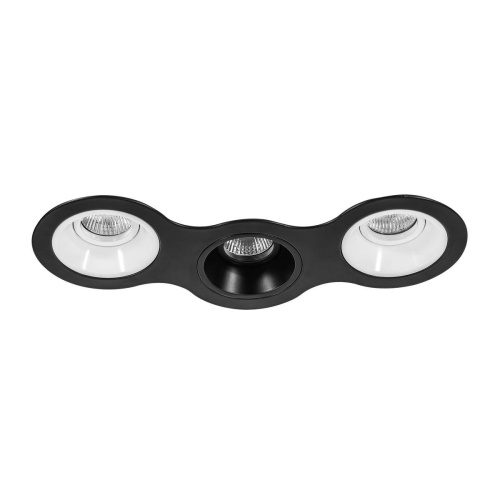 Комплект из светильников и рамки Lightstar Domino Round (214697+214606+214607+214606) D697060706