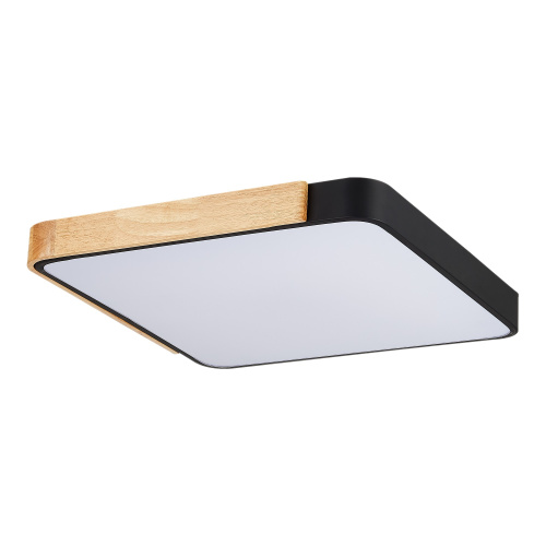 SLE201242-01 Светильник потолочный Черный, Светлое дерево/Белый LED 1*42W 3000K/4000K/6000K FESTA фото 4
