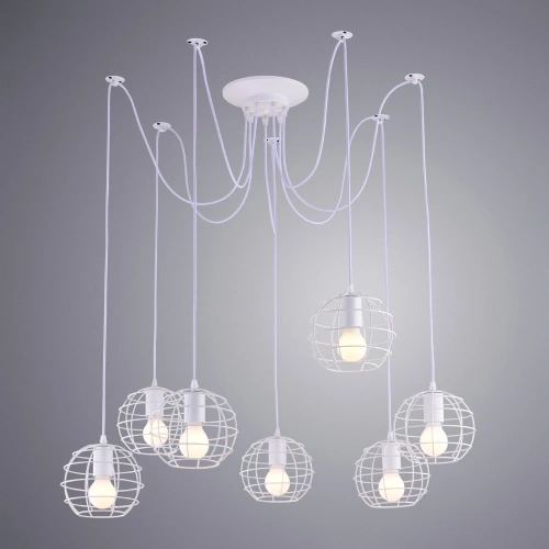Подвесная люстра Arte Lamp SPIDER A1110SP-7WH фото 2