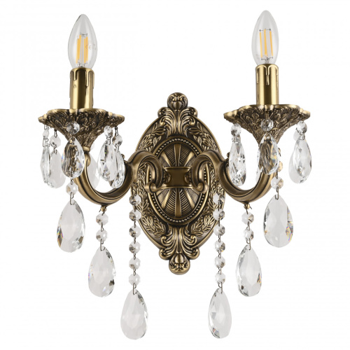 Бра с хрустальными подвесками AL7801B10/2/175 B FP Bohemia Ivele Crystal (Богемия Ивеле Кристалл)