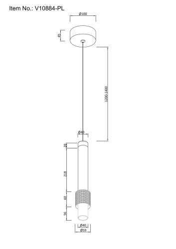 Светильник подвесной светодиодный Moderli V10884-PL Elli фото 9