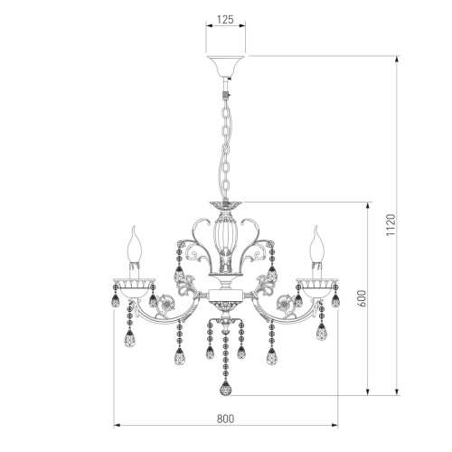 Подвесная люстра Bogates 230/8 Strotskis фото 4