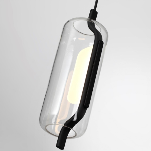 5003/10L L-VISION ODL23 391 черный матовый/прозрачный/стекло Подвес LED 10W 3000K KAVIA фото 5 5003/10L L-VISION ODL23 391 черный матовый/прозрачный/стекло Подвес LED 10W 3000K KAVIA фото 5