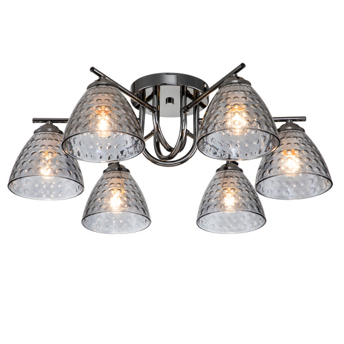 Потолочный светильник Escada 659/6PL E27*60W Black Потолочный светильник Escada 659/6PL E27*60W Black