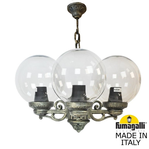 Fumagalli Подвесной уличный светильник FUMAGALLI SICHEM/G250 3L. G25.120.S30.BXE27