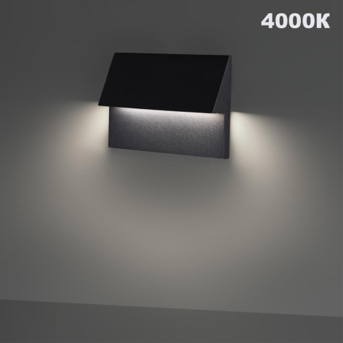 359725 STREET NT25 766 черный Подсветка для лестниц с переключателем цв. температуры IP65 LED 3W 100-240V 2700К\3200К\4000К SCALA фото 4 359725 STREET NT25 766 черный Подсветка для лестниц с переключателем цв. температуры IP65 LED 3W 100-240V 2700К\3200К\4000К SCALA фото 4
