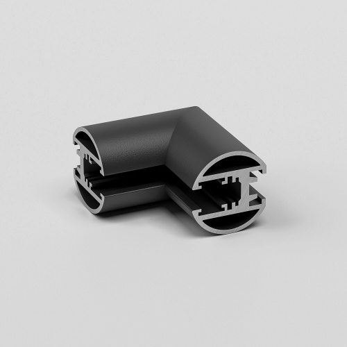 Mini Magnetic Коннектор угловой внутренний для накладного шинопровода Round черный 85216/00 фото 2 Mini Magnetic Коннектор угловой внутренний для накладного шинопровода Round черный 85216/00 фото 2