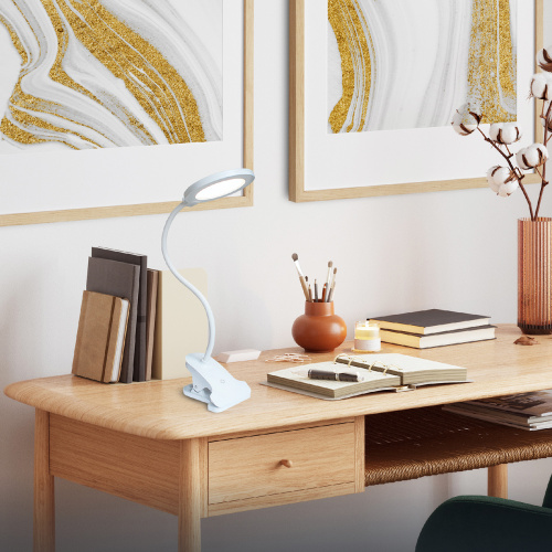 Настольный светильник Escada 10245/1 LED*7W White фото 3 Настольный светильник Escada 10245/1 LED*7W White фото 3