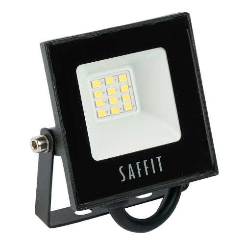 Светодиодный прожектор SAFFIT SFL90-10 IP65 10W 6400K черный
