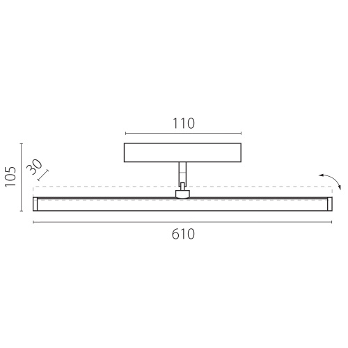 209647 Светильник линейный поворотный 48V д/трека UNO LED 12W 700LM 120G БЕЛЫЙ МАТОВЫЙ 4000K фото 6 209647 Светильник линейный поворотный 48V д/трека UNO LED 12W 700LM 120G БЕЛЫЙ МАТОВЫЙ 4000K фото 6