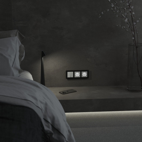 Розетка с подсветкой W (белый матовый) W1171461 фото 9 Розетка с подсветкой W (белый матовый) W1171461 фото 9