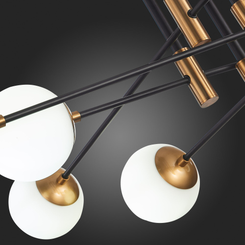 SL1203.402.08 Люстра потолочная ST-Luce Бронза,Черный/Белый E27 8*40W LIMANO фото 9