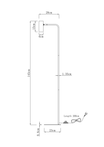 Торшер Moderli V11003-FL Fine фото 4