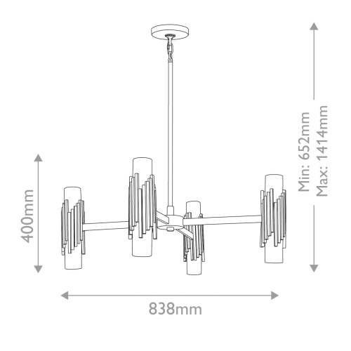 Люстра Elstead Lighting, Арт. MARVELE8-AB-OPAL фото 2