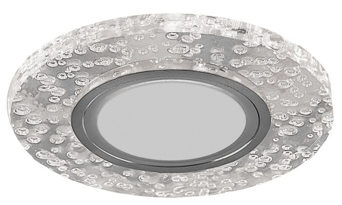 Светильник встраиваемый с белой LED подсветкой Feron CD953 потолочный MR16 G5.3, прозрачный Светильник встраиваемый с белой LED подсветкой Feron CD953 потолочный MR16 G5.3, прозрачный