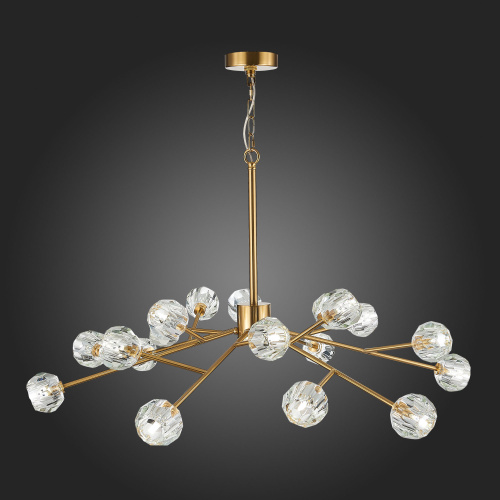 SL1166.303.18 Светильник подвесной ST-Luce Латунь/Прозрачный G9 LED 18*5W ROMANO фото 9