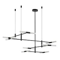 4307/16 HIGHTECH ODL26 277 Потолочный светильник черный/акрилл/металл IP20 G9 40W *16 180° 220V SOHO
