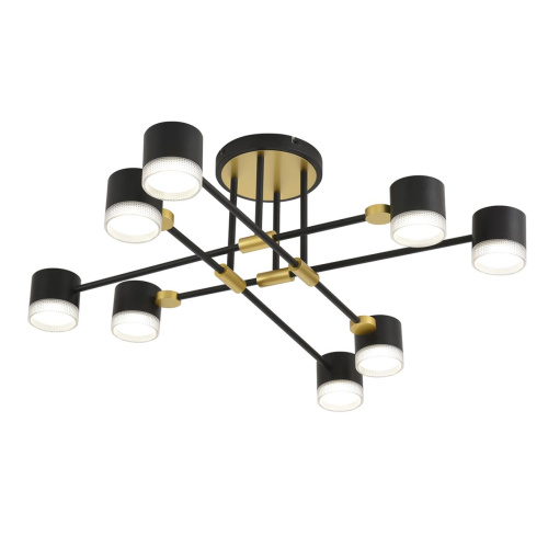 8307/8C COMFI LN26 237 золотой/черный, металл Светильник потолочный GX53 LED 8*7W 220V LENIANA фото 4 8307/8C COMFI LN26 237 золотой/черный, металл Светильник потолочный GX53 LED 8*7W 220V LENIANA фото 4