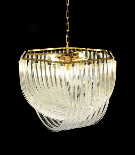 Хрустальная подвесная люстра Lumina Deco Weddini LDP 6001-600 GD+CL фото 3 Хрустальная подвесная люстра Lumina Deco Weddini LDP 6001-600 GD+CL фото 3
