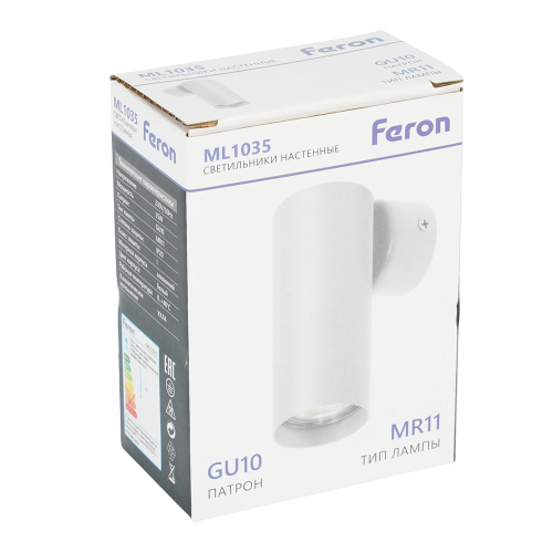 Светильник Feron ML1035 настенный под лампу GU10, черный фото 11