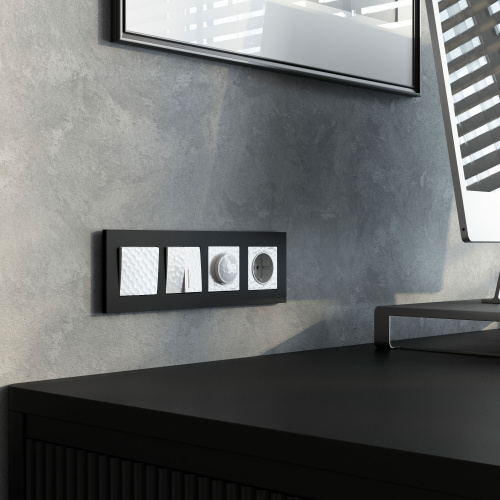 Клавиша для выключателя перекрестного (Hammer белый) W1219001 фото 3