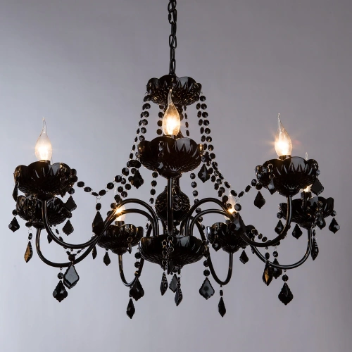 Подвесная люстра Arte Lamp ODILLIA A8918LM-7BK фото 2 Подвесная люстра Arte Lamp ODILLIA A8918LM-7BK фото 2