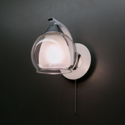 Citilux Кристи CL152310 Бра с выключателем Белое Хром фото 4 Citilux Кристи CL152310 Бра с выключателем Белое Хром фото 4