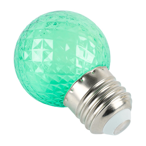 Лампа светодиодная Feron LB-385 Шарик зеленый прозрачный E27 1W 230V фото 6