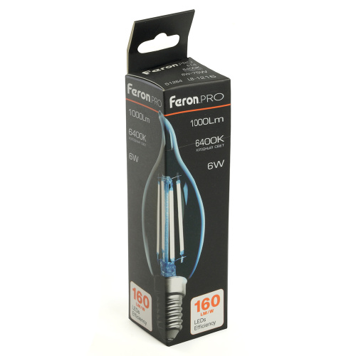 Лампа светодиодная Feron.PRO LB-1216 Свеча на ветру E14 6W 175-265V 6400K фото 9