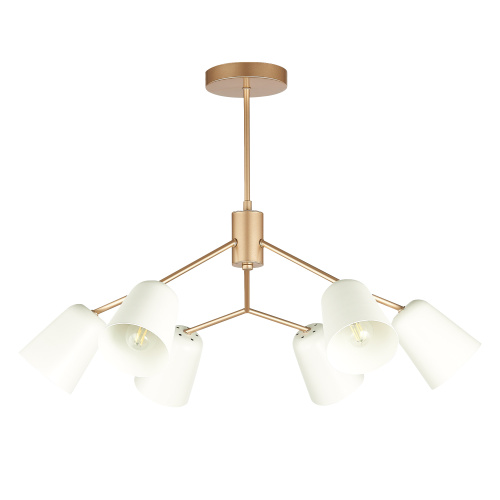 SLE155902-06 Светильник потолочный Золотистый/Белый E14 6*40W MARIO фото 8