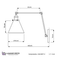 Бра Lumina Deco Rubi LDW B007-2 MD