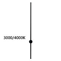 4335/18WLP HIGHTECH ODL22 275 чёрный Настенный светильник IP20 LED 18W 849Лм 3000K/4000K (перекл. ч/з тумблер на драйвере) FILLINI