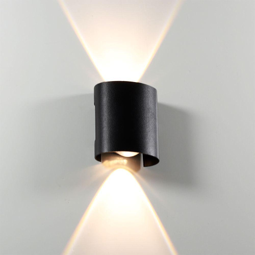 Уличный настенный светодиодный светильник Arte Lamp Bosto A3122AL-2BK фото 3