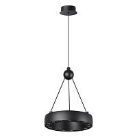 359396 OVER NT24 278 черный Светильник подвесной светодиодный, длина провода 2м IP20 LED 12W вниз/5W вверх 220V 1360Лм 3000K TURN