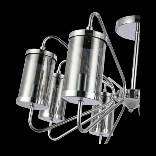 SLE102302-08 Светильник потолочный Хром/Дымчатый E14 8*40W VALIERI фото 4 SLE102302-08 Светильник потолочный Хром/Дымчатый E14 8*40W VALIERI фото 4