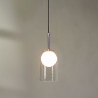 Подвесной светильник Cloyd FLAUNT-C P1 / Ø12 см - хром (арт.10793)