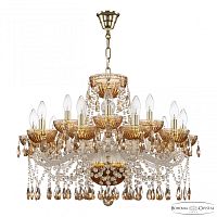 Люстра 5413/10+5/240 G Amber/M-1G K721 Bohemia Ivele Crystal (Богемия Ивеле Кристалл)