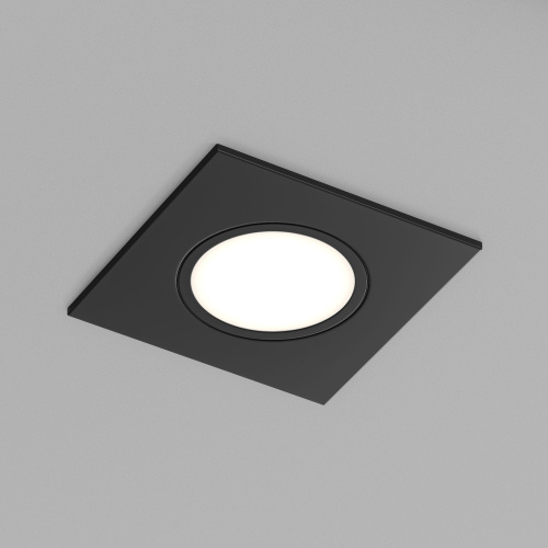 DK3102-BK Встраиваемый влагозащищенный светильник, IP65, до 10 Вт, LED, GU5,3, черный