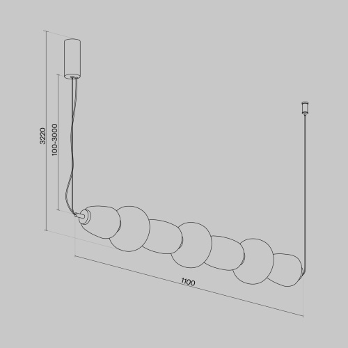 Подвесной светильник Maytoni MOD267PL-L42G3K фото 7