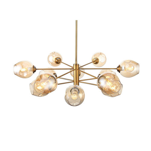 SL1500.203.12 Светильник подвесной ST-Luce Золотистый/Янтарный E14 12*40W FOVIA фото 7