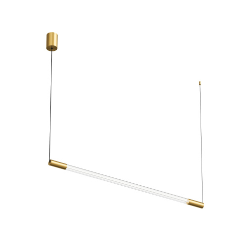 Светильник подвесной AURA, 25 Вт, 3000К, 1200x40x1500 мм, алюминий+стекло, бронза фото 3