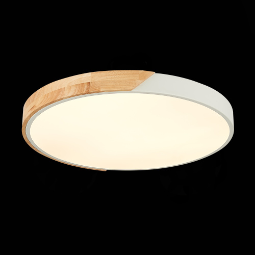 SLE200952-01 Светильник потолочный Белый, Светлое дерево/Белый LED 1*45W 3000K/4000K/6000K FESTA фото 5