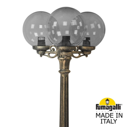 Fumagalli Садово-парковый фонарь FUMAGALLI GIG BISSO/G300 3L G30.156.S30.BZE27 фото 2 Fumagalli Садово-парковый фонарь FUMAGALLI GIG BISSO/G300 3L G30.156.S30.BZE27 фото 2