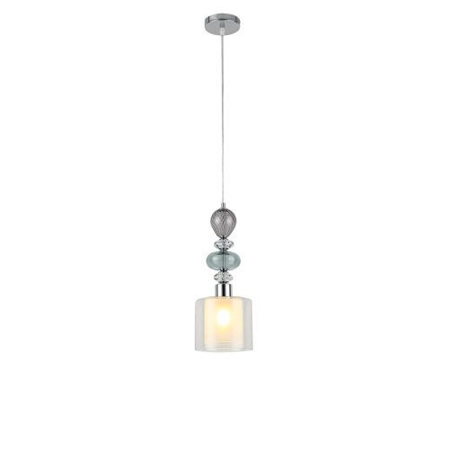 8292/1A MODERNI LN26 367 хром/белый/прозрачный, металл/стекло/хрусталь Подвес E27 1*60W 220V GANNA фото 5 8292/1A MODERNI LN26 367 хром/белый/прозрачный, металл/стекло/хрусталь Подвес E27 1*60W 220V GANNA фото 5