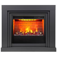 Электрокамин RealFlame Stanley 26 GR серый с очагом 3D Helios 26