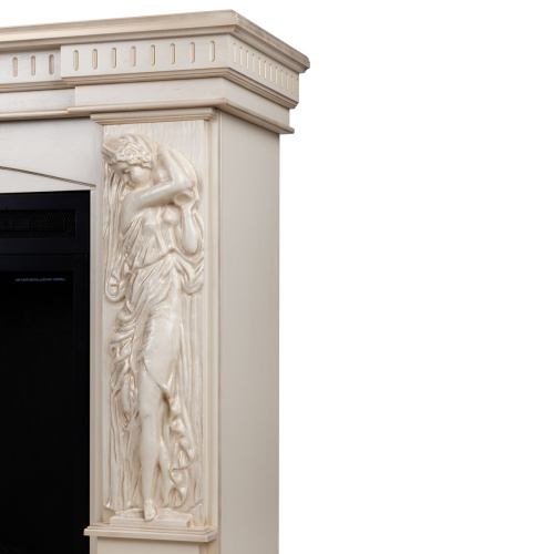 Электрокамин RealFlame Diva 33 WTбелый дуб с золотой патиной с очагом Epsilon 33 фото 6