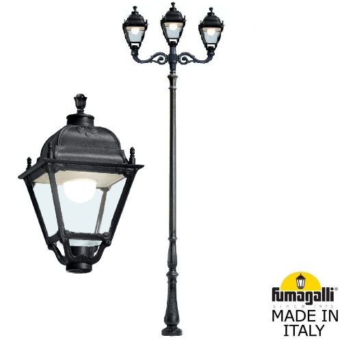 Fumagalli Парковый фонарь FUMAGALLI HOREB ADAM/SIMON 2L+1 U33.208.M21.AXH27 Fumagalli Парковый фонарь FUMAGALLI HOREB ADAM/SIMON 2L+1 U33.208.M21.AXH27