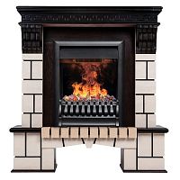 Электрокамин RealFlame Stone AO античный дуб с очагом 3D Oregan