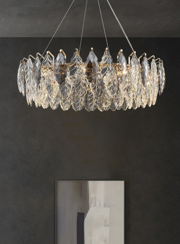 Люстра D8011P/R-1000 gold/smoky фото 8