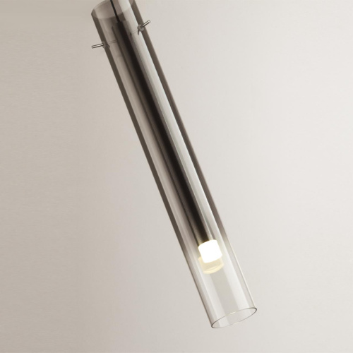 5061/5LA PENDANT ODL24 383 серебристый/дымчатый/металл/стекло Подвес LED 4W 3000K SHINY фото 3